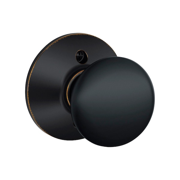 Schlage Schlage Plymouth Aged Bronze Dummy Knob Right or Left Handed F170PLY716 - main